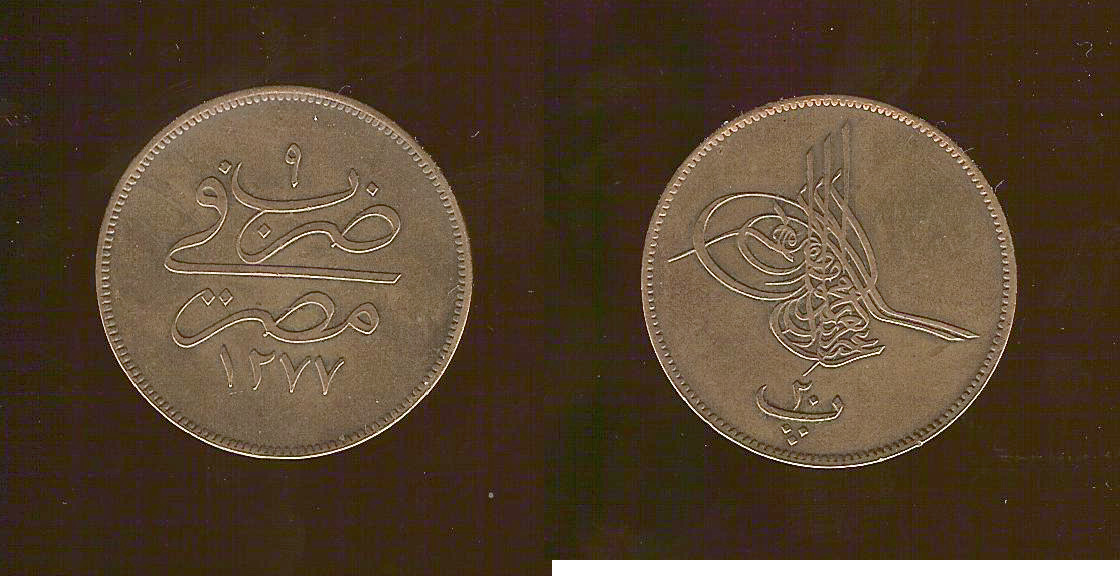 Egypt 20 para 1868 EF+